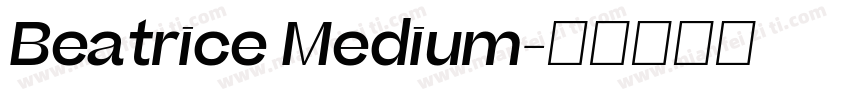 Beatrice Medium字体转换